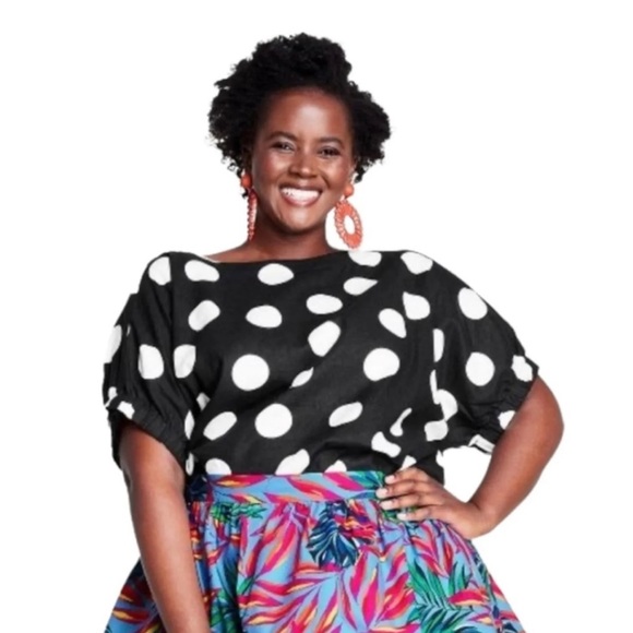 Tabitha Brown x Target Limited Edition Polka Dot Top - Picture 2 of 9